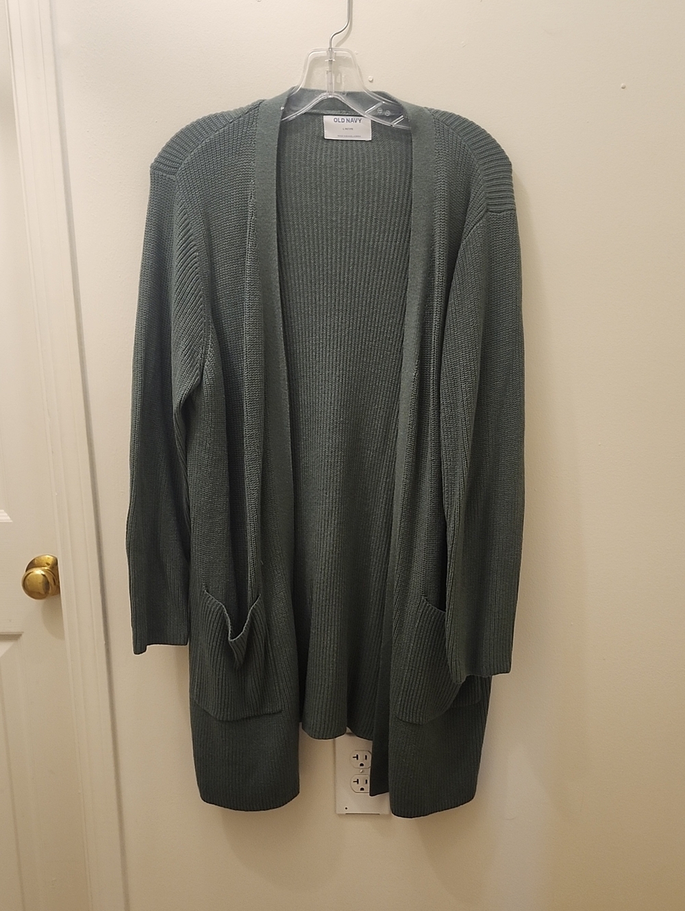 Old Navy Open-Front Ribbed Cardigan - Green